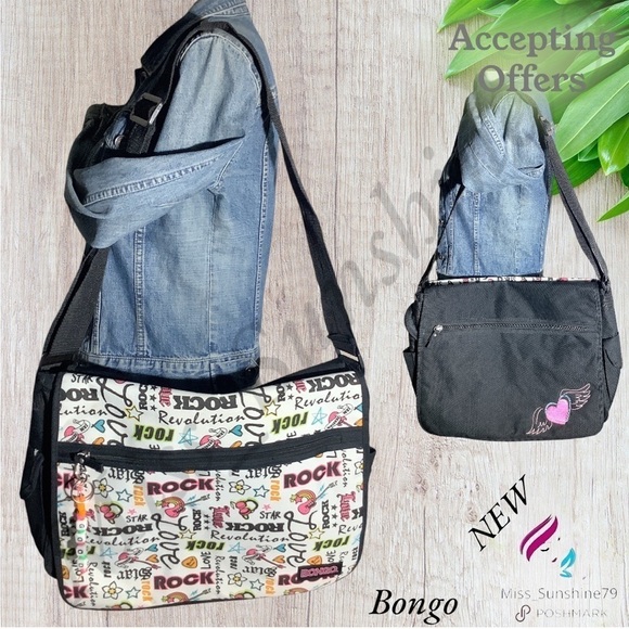 Bongo NEW - double sided messenger bag - each side has there own compartment - Picture 1 of 5